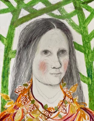  Lente, ieder dag - tekening op litho